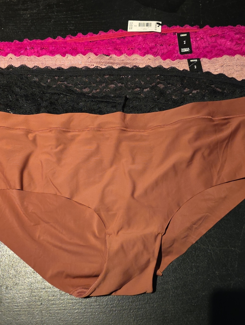 Danskin Seamless Hipster Panty Pack - Rust, Black, Pink, Magenta
